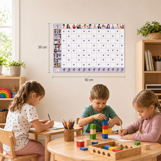 Educational board for kindergarten - star system for children's behavior